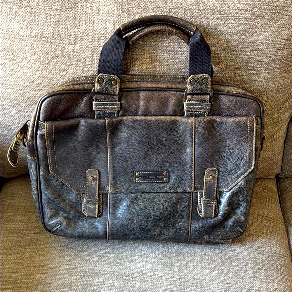 Marc New York Distressed Briefcase